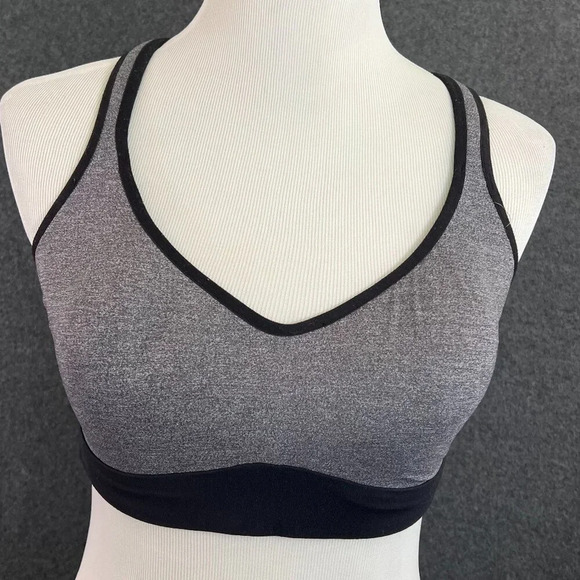 lululemon athletica Other - Lululemon 10 Speed Up Bra *High Support for C/D Cup Heathered Black / Black